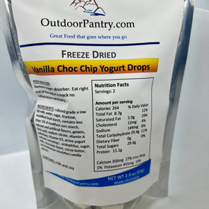 Freeze Dried Vanilla Chocolate Chip Yogurt Drops