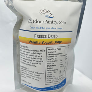 Freeze Dried Vanilla Yogurt Drops - OutdoorPantry, Inc