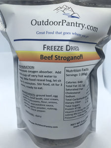Freeze Dried Beef Stroganoff - OutdoorPantry, Inc