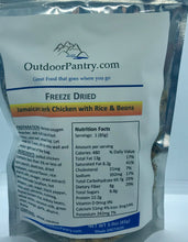 Freeze Dried Jamaican Jerk Chicken with Rice and Beans - OutdoorPantry.com