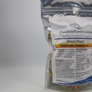 Freeze Dried Homestyle Turkey Dinner - OutdoorPantry.com