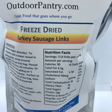 Freeze Dried Turkey Sausage Links - OutdoorPantry.com